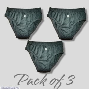 Comfortable Cotton Plain Panties - Pack of 3 - Image 1