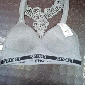 Padded Net Lace Sports Bra - Image 3
