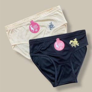 Cotton Embroidered Light Weight Embroidered Panties - Pack Of 2 - Image 1