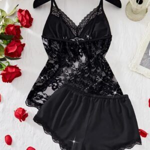Net Plain Comfortable And Lightweight Lingerie Set - Image 3