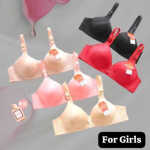1 Pc Cotton Lace Padded Bra - Image 2
