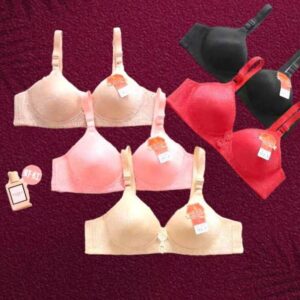 1 Pc Cotton Lace Padded Bra - Image 3