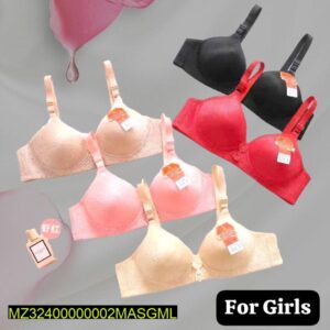 1 Pc Cotton Lace Padded Bra - Image 1