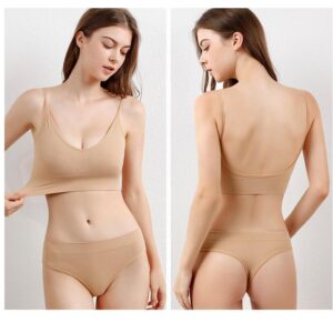 Jersey Plain Comfortable And Breathable Sports Bra - Image 2