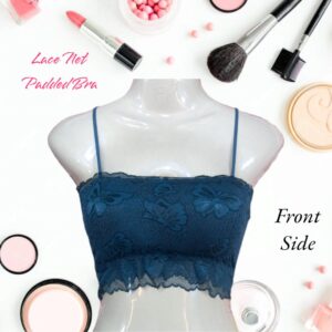 Nylon Lace Work Comfortable And Lightweight Padded Bra - Image 2