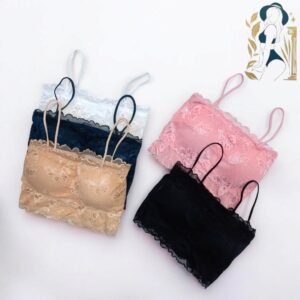 Nylon Lace Work Comfortable And Lightweight Padded Bra - Image 3
