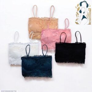 Nylon Lace Work Comfortable And Lightweight Padded Bra - Image 1