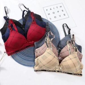 Comfortable Multi-Color Silk Push Up Bra - 1 Pcs - Image 2