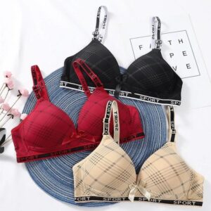 Comfortable Multi-Color Silk Push Up Bra - 1 Pcs - Image 4