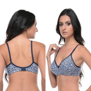 Comfortable & Lightweight Multicolor Minimizer Bra - Printed Design (1 Pcs) - Image 5