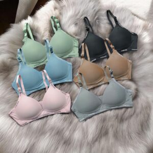 Silk Plain Comfortable And Lightweight Push Up Bra - Image 1