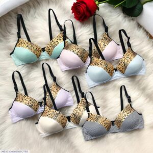 Silk Printed Comfortable And Lightweight Padded Bra - Image 1